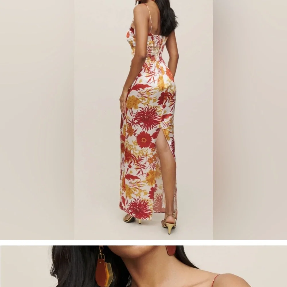 Reformation Frankie Silk Dress - Picture 3 of 9